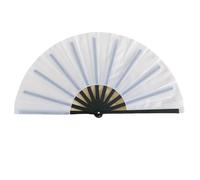 Gissroys Elegante ventilador plegable de mano con marco de color para actuaciones culturales representaciones de danza fan plegable