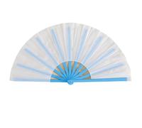 Gissroys Elegante ventilador plegable de mano con marco de color para actuaciones culturales representaciones de danza fan plegable