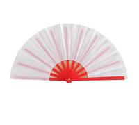 Gissroys Elegante ventilador plegable de mano con marco de color para actuaciones culturales representaciones de danza fan plegable