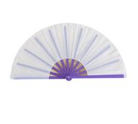 Gissroys Elegante ventilador plegable de mano con marco de color para actuaciones culturales representaciones de danza fan plegable
