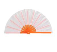 Gissroys Elegante ventilador plegable de mano con marco de color para actuaciones culturales representaciones de danza fan plegable