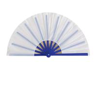 Gissroys Elegante ventilador plegable de mano con marco de color para actuaciones culturales representaciones de danza fan plegable