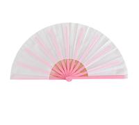 Gissroys Elegante ventilador plegable de mano con marco de color para actuaciones culturales representaciones de danza fan plegable