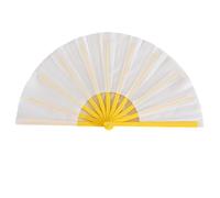 Gissroys Elegante ventilador plegable de mano con marco de color para actuaciones culturales representaciones de danza fan plegable