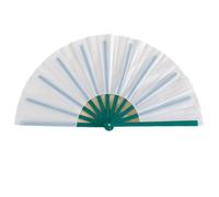 Gissroys Elegante ventilador plegable de mano con marco de color para actuaciones culturales representaciones de danza fan plegable