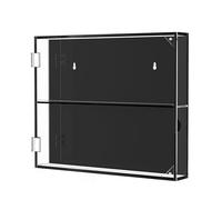 Gissroys Elegante Wall Sports Cards Display Case Acrílico Tarjeta Deportiva Display Wall Rack Múltiples Tarjeteros En Casas O Oficina Negro Maletín para Tarjetas Marco
