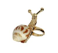 Gissroys Estilos de resort Anillos de Caracol De Gran Tamaño Joyería De Concha De Moda Para Vacaciones Y Ocio Traje Modernismo Costeros, como se describe