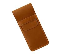 Gissroys Estuche de cuero retro para pluma estilográfica, organizador de bolígrafos ligeros para hombres y mujeres, herramienta de escritura de oficina, organización, protector de pluma de cuero hecho