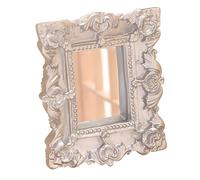 Gissroys Figura de cristal en miniatura para muebles de juguete para casa de muñecas 1/12 accesorios para niños PVC pantalla escena accesorios para coleccionistas casa de muñecas espejo miniatura