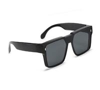 Gissroys Gafas de sol deportivas de gran tamaño, tonos ligeros de moda para escenario de viaje, festival de música, sombra, suministros de fotografía, deportes al aire libre, gafas de sol, negro