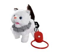 Gissroys Gatos que caminan activados por sonido, juguete de peluche, correa, gatos para jugar, niños, juguetes educativos