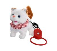 Gissroys Gatos que caminan activados por sonido, juguete de peluche, correa, gatos para jugar, niños, juguetes educativos