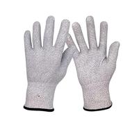 Gissroys Guantes de fibra de plata transpirables con masaje microdivisor y hebilla de cobre ajustable para mejorar la circulación y los guantes de control del dispositivo para aliviar la fatiga