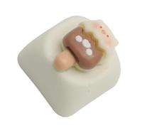 Gissroys Hermosa tapa de llave Piggy para teclado mecánico tapa de resina con textura suave y fácil instalación llave de resina hecha a mano arte único de cerdo