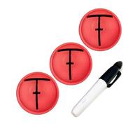 Gissroys Herramienta de alineación de golf de plástico con visión mejorada para ejercicios de putting y mejora del swing. Guía de orientación de golf portátil