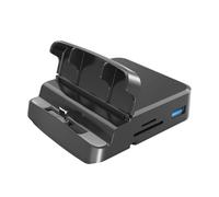 Gissroys High Performance USB C Dock USB C Hub Tarjetas de Memoria Lector Puerto de Datos Puerto de Carga Rápida para Aplicación Multimedia Dock de Bolsillo