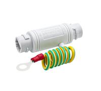 Gissroys Inlines Gigabit Protección de red segura RJ45-Gigabit Protección de red impermeable PoE Protección contra sobretensiones