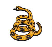 Gissroys Insignia de serpiente resistente a la intemperie con bandera de Gadsden inspirada en metal para coche, moto, camión, decoración, no pisar sobre mí, pegatinas de metal para coche.