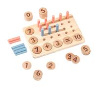 Gissroys Juguetes educativos de madera para enseñar números y guardería aritmética niños aprendizaje temprano juguetes matemáticos