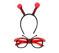 Gissroys Lady Bee Headbandgläser Strumpfrock Beenen Kostüm Accessoire für Kinder Geburtstag Halloween Cosplay Geburtstagsfeier Requisiten