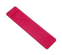 Gissroys Lápiz único para soporte de carcasa de fuente, funda para bolígrafo, bolsa de fieltro, color puro para un bolígrafo de relleno de gel, Rosa rojo.