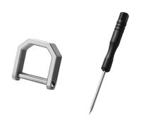 Gissroys Llavero mosquetón con destornillador pequeño para acampar al aire libre senderismo durabilidad resistente a la corrosión accesorios de viaje llavero accesorios