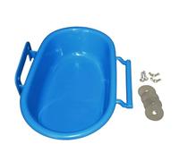 Gissroys Loros Bañera Jaula de Pájaros Bañera Periquitos Externos Baño Jaula Accesorios Plato de Ducha Dispensador de Agua Baño de Loro