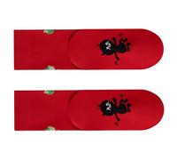 Gissroys Los calcetines rojos de la suerte del año de caballo 2026 cuentan con arte malvado para atraer y dejar un diseño de calcetines refrescantes, E., Altoa única