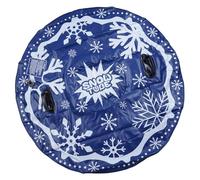 Gissroys Manguera de invierno robusta de 47 pulgadas con correas de tracción Diseño portátil lleno de aire para estaciones de esquí y parques de nieve Trineo de nieve de gran diámetro