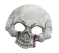 Gissroys Máscara de media cara de calavera de Halloween, máscara de esqueleto de espuma de poliuretano, carnavales, fiesta, cosplay, disfraz de cráneo, esqueleto