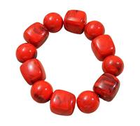 Gissroys Moderna pulsera de poliacrilato con perlas topológicas inconsistentes, complemento de moda para atuendos casuales, de lo contrario suave y cómodo brazalete para el día a día, talla única