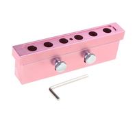 Gissroys Molde de lápiz labial hecho a mano de 12,1 mm, 2/4/6/12 cavidades, aleación de oro rosa para principiantes, adultos y niños