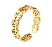 Gissroys Moneda de atrapasueños de dinero para mujer, vintage, hueca, acero inoxidable, dedos, FengShui, accesorios de joyería, moneda, como se describe