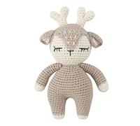 Gissroys Muñeca de ganchillo para bebé hecha a mano animación de punto de ciervo soñoliento dulce relleno
