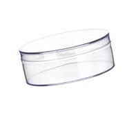 Gissroys Organizador de acrílico redondo y corazón transparente con tapa recipiente acrílico cajas de almacenamiento para pastillas de caramelo uñas perlas caja organizadora transparente con tapa