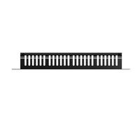 Gissroys Panel de alta densidad de 19 pulgadas para servidor de 1U 24 ranuras de 48 puertos Heavy Duty IT Equipment Management Systems Networking Soporte de gestión de cables