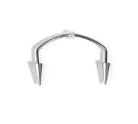 Gissroys Para titanio acero C varilla sonrisa labio clavo para uñas tigre zombi diente diente labio vampiro vampiro Piercin, herramientas de acero inoxidable, talla única, como se describe, como se