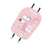 Gissroys Patrón de dibujos animados fusible multifuncional Residuo bolsillo coche asiento trasero organizadores múltiples departamentos bolsa de almacenamiento coche almacenamiento