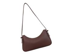 Gissroys Pequeñas medias lunas Bolsos de hombro para mujer Retro Clásicos Clutches Hobos Bolsa de transporte y bolso Bonitos bolsos bajo el brazo, Color café.