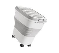 Gissroys Práctico contenedor de alimentos plegable a prueba de polvo caja de sellado con tapa práctico perro aperitivos organizador cocina arroz caja de almacenamiento