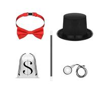 Gissroys Práctico juego de sombreros de mago, diseños de fácil almacenamiento, capa interior transpirable para artistas profesionales, sombrero de mago profesional