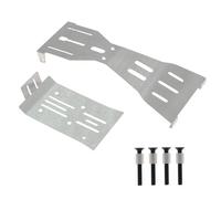 Gissroys Protector de placa trasera delantera para 1/18 Escala Control Remoto Carro Actualizaciones y Refuerzo Chasis Alta Velocidad Estabilidad Auto Piezas