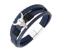 Gissroys Pulsera de cuero PU vintage para hombres mujeres ajustable cómodo diseño de desgaste pulsera muñeca pulsera pulsera cuerda de mano para hombres, talla única, como se describe