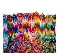 Gissroys Pulseras de colores del arco iris de mezcla trenza para mujer y niña, regalo hecho a mano, cuerda de algodón, color aleatorio, cuerda trenzada para hombres