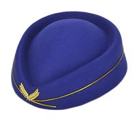 Gissroys Sombrero de azafata, sombrero de azafata, sombrero de fiesta, uniforme formal, gorras, accesorio para mujer, fiesta, cosplay, anfitriona de aire