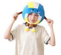 Gissroys Sombrero de novela deportivo de gran tamaño con diseño de bola, plegable, compacto, para fiestas, sesiones de fotos, competiciones, voleibol, fanático, para animar