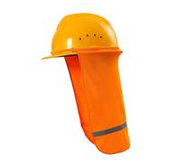 Gissroys Sombrero de seguridad, protección solar, bloqueo de sol, banda reflectante, cubierta para el cuello para adultos, deportes al aire libre, lugares de trabajo de seguridad, casco de seguridad