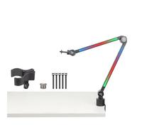 Gissroys Soporte de micrófono de mesa ajustable flexible para micrófono, brazo de horca, para streaming de cocina, manualidades, metal y plástico