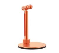 Gissroys Soporte de teléfono con cabezal esférico de 17 mm, giratorio 360 grados, soporte para tablet y smartphone, base, estructura de aluminio, aluminio