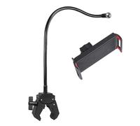 Gissroys Soporte de tubo de metal para tabletas con agarre de 35 mm de grosor, compatibilidad de tubos de 13 47 mm para un posicionamiento estable y soporte universal para tabletas